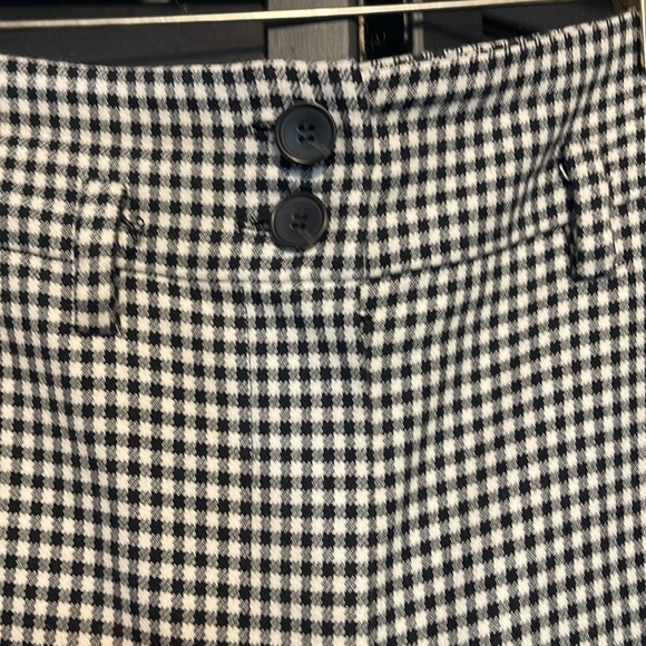 Mango gingham print high waist pants - Picture 2 of 5